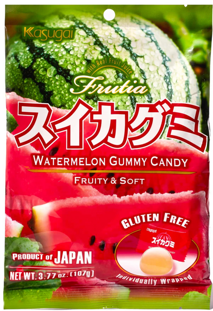 Japanese Kasugai Watermelon Gummy (3) bags 3.77oz each - Free Shipping !!!