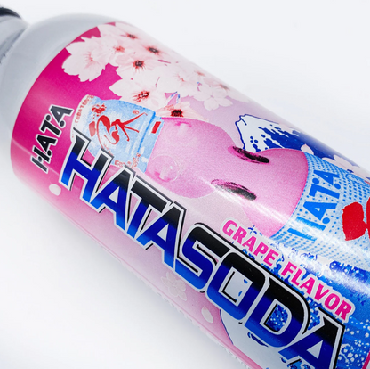 Hatakosen Japan Ramune Soda Drink Grape Flavour Limited Edition 500ml (Set Of 6)