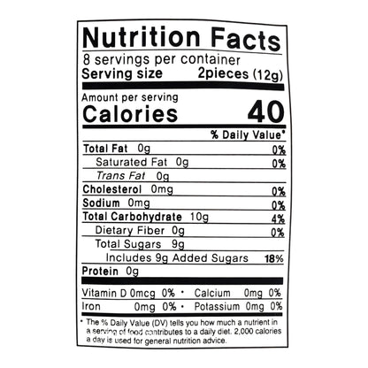 Songwha Pure Ginger Hard Candies 100g, All Natural & Gluten Free