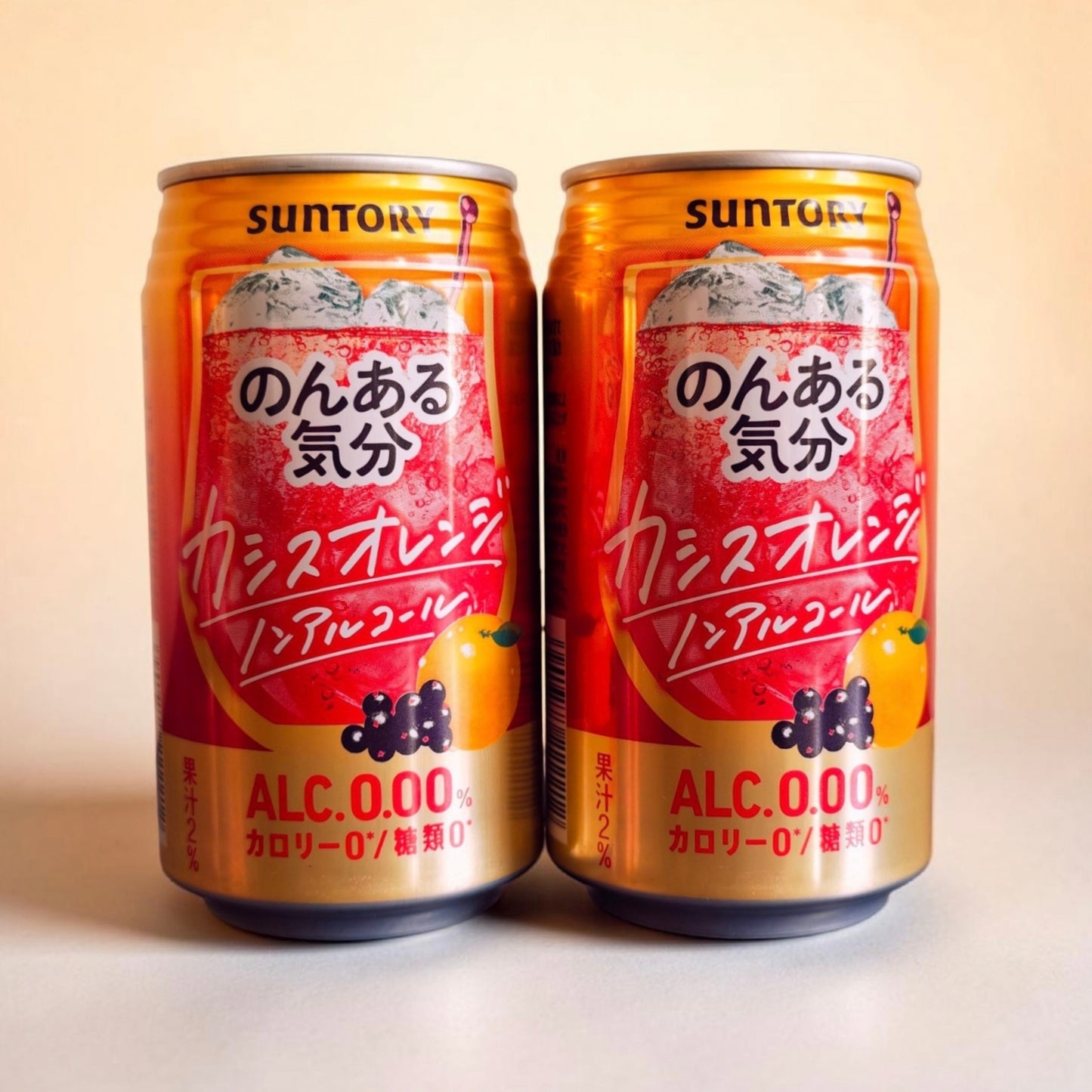 Japanese Non-Alcoholic Cocktail - Suntory Nonaru Kibun  Cassis Orange 350 ml