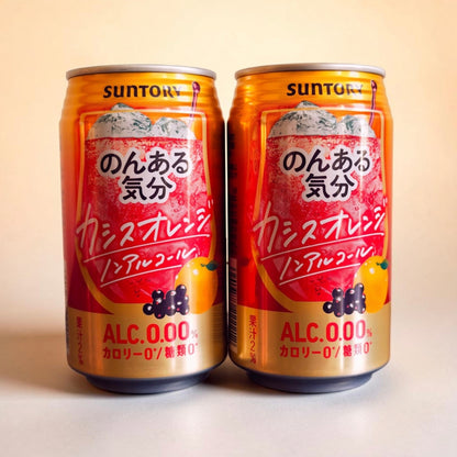 Japanese Non-Alcoholic Cocktail - Suntory Nonaru Kibun  Cassis Orange 350 ml