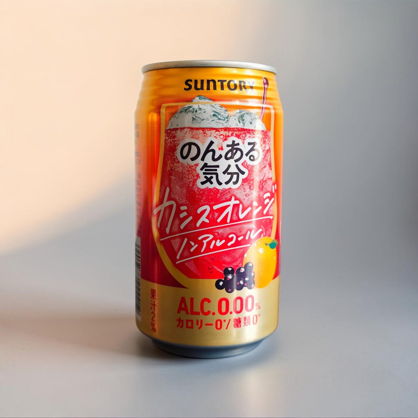Japanese Non-Alcoholic Cocktail - Suntory Nonaru Kibun  Cassis Orange 350 ml