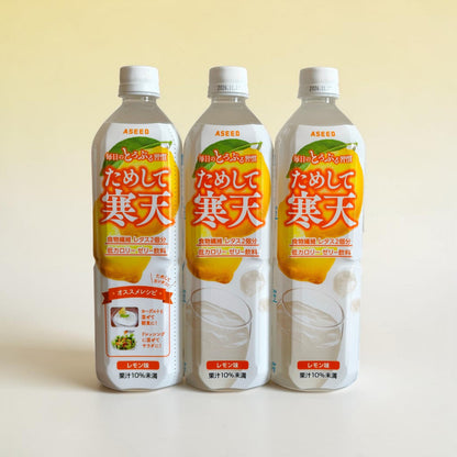 ASEED Tameshite Kanten Lemon Jelly Drink, Rich Dietary Fiber, Low Calorie- 900ml