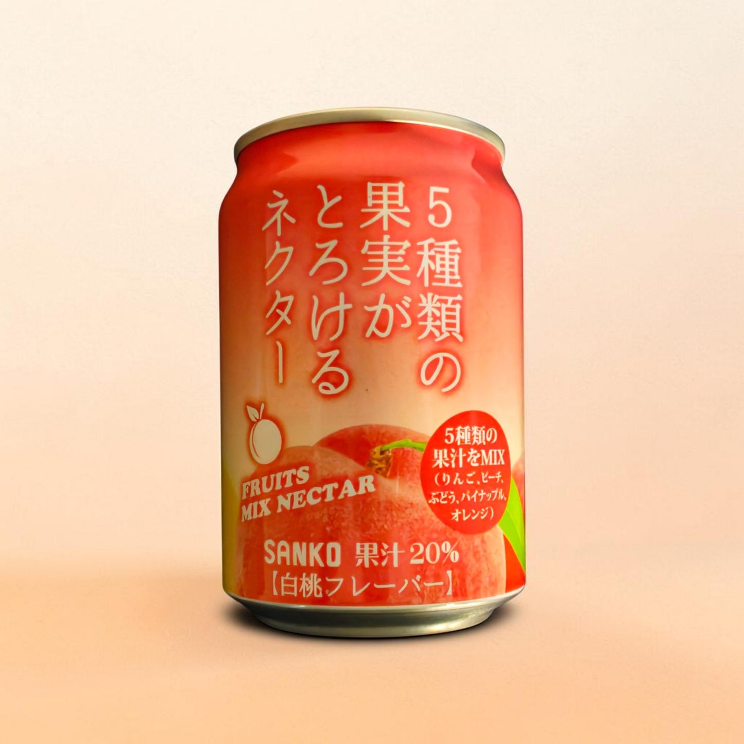SANKO Japanese Mixed Fruits Nectar (White Peach Flavor) 280ml