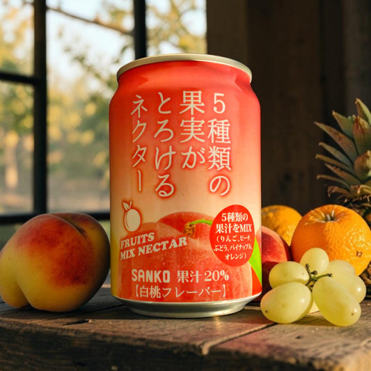 SANKO Japanese Mixed Fruits Nectar (White Peach Flavor) 280ml