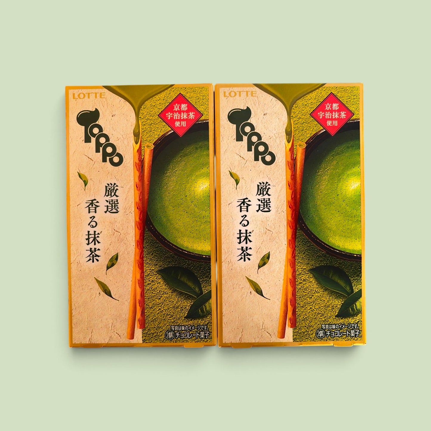 Lotte Japan Toppo Aromatic Matcha Chocolate Sticks 2bags/box 72g