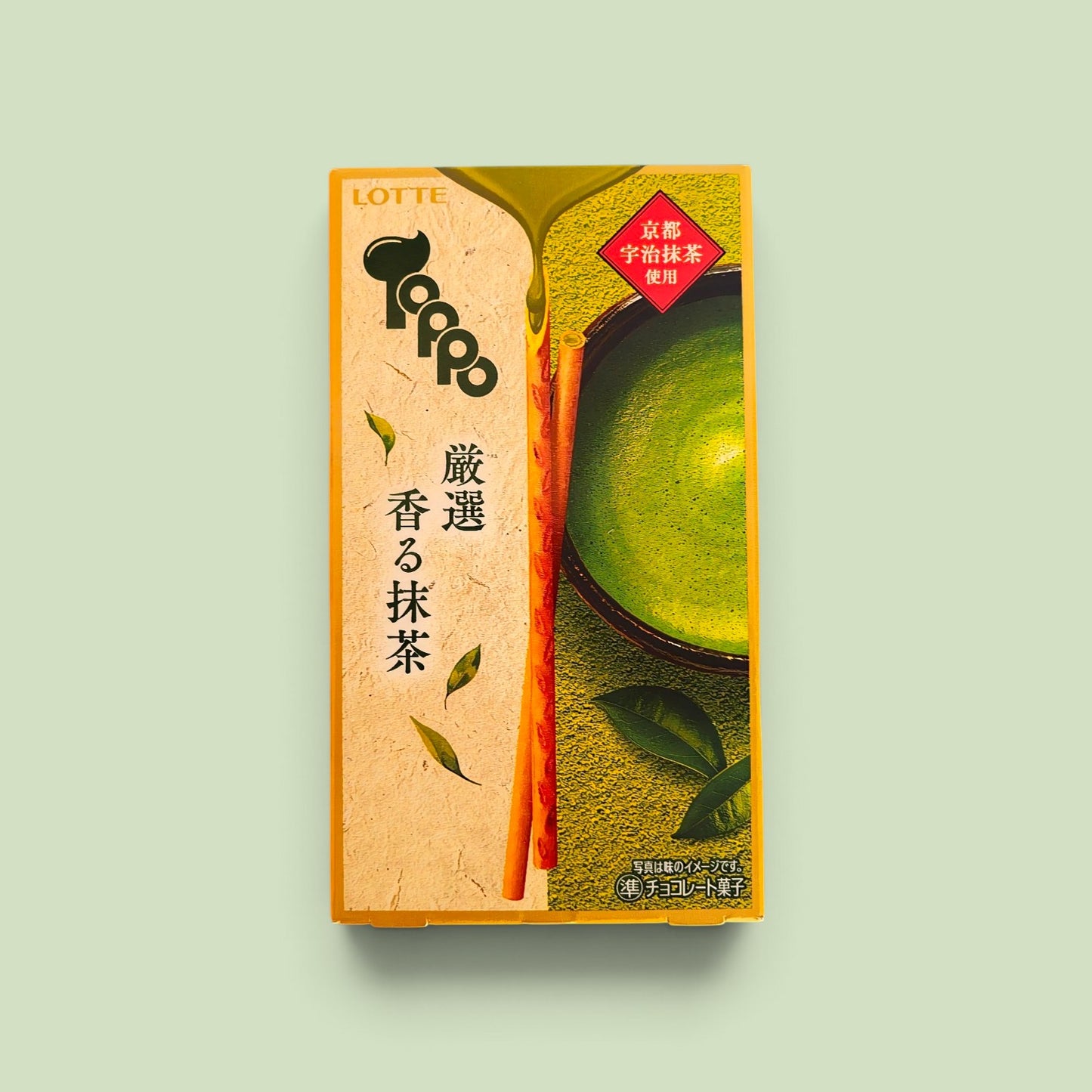 Lotte Japan Toppo Aromatic Matcha Chocolate Sticks 2bags/box 72g