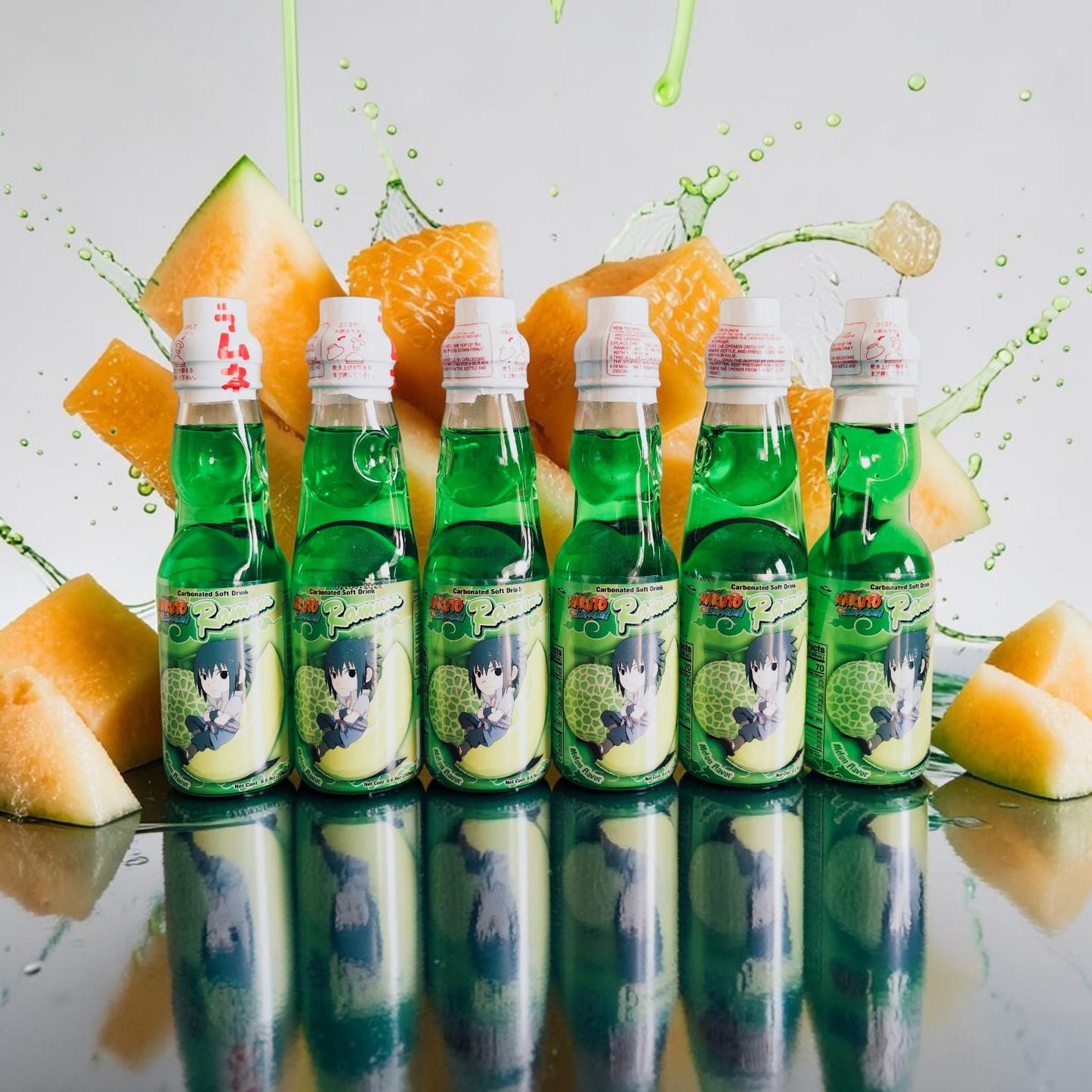 Naruto Shippuden Ramune Soda - Melon Flavor, 6.76 fl oz