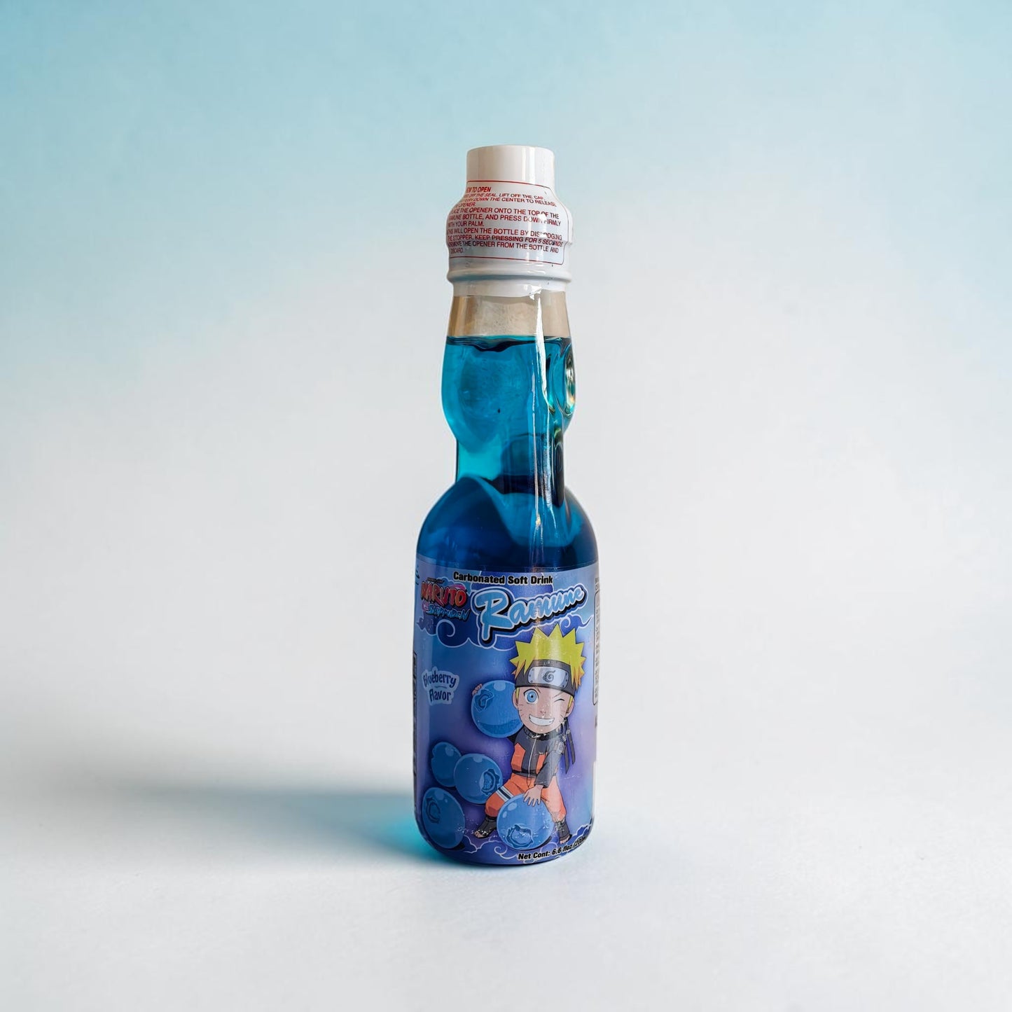 Naruto Shippuden Ramune Soda - Blueberry Flavor, 6.76 fl oz