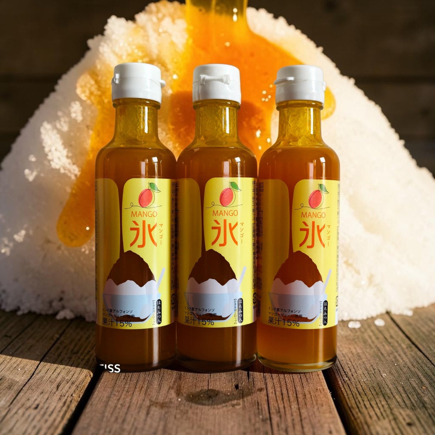 Nakamura Shoten Japanese Kakigori Shaved Ice Syrup - Mango, 6.6 fl oz (200 ml)