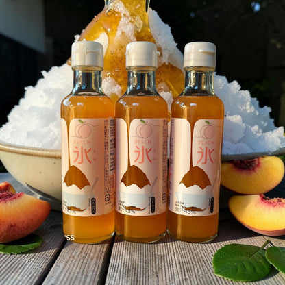Nakamura Shoten Japanese Kakigori Shaved Ice Syrup - Peach, 6.6 fl oz (200 ml)