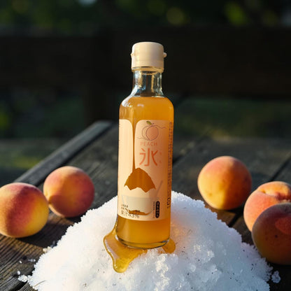 Nakamura Shoten Japanese Kakigori Shaved Ice Syrup - Peach, 6.6 fl oz (200 ml)
