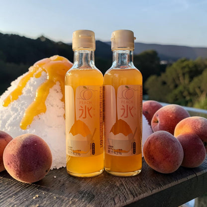 Nakamura Shoten Japanese Kakigori Shaved Ice Syrup - Peach, 6.6 fl oz (200 ml)
