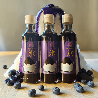 Nakamura Shoten Japanese Kakigori Shaved Ice Syrup - Acai Berry, 6.6 fl oz (200 ml)