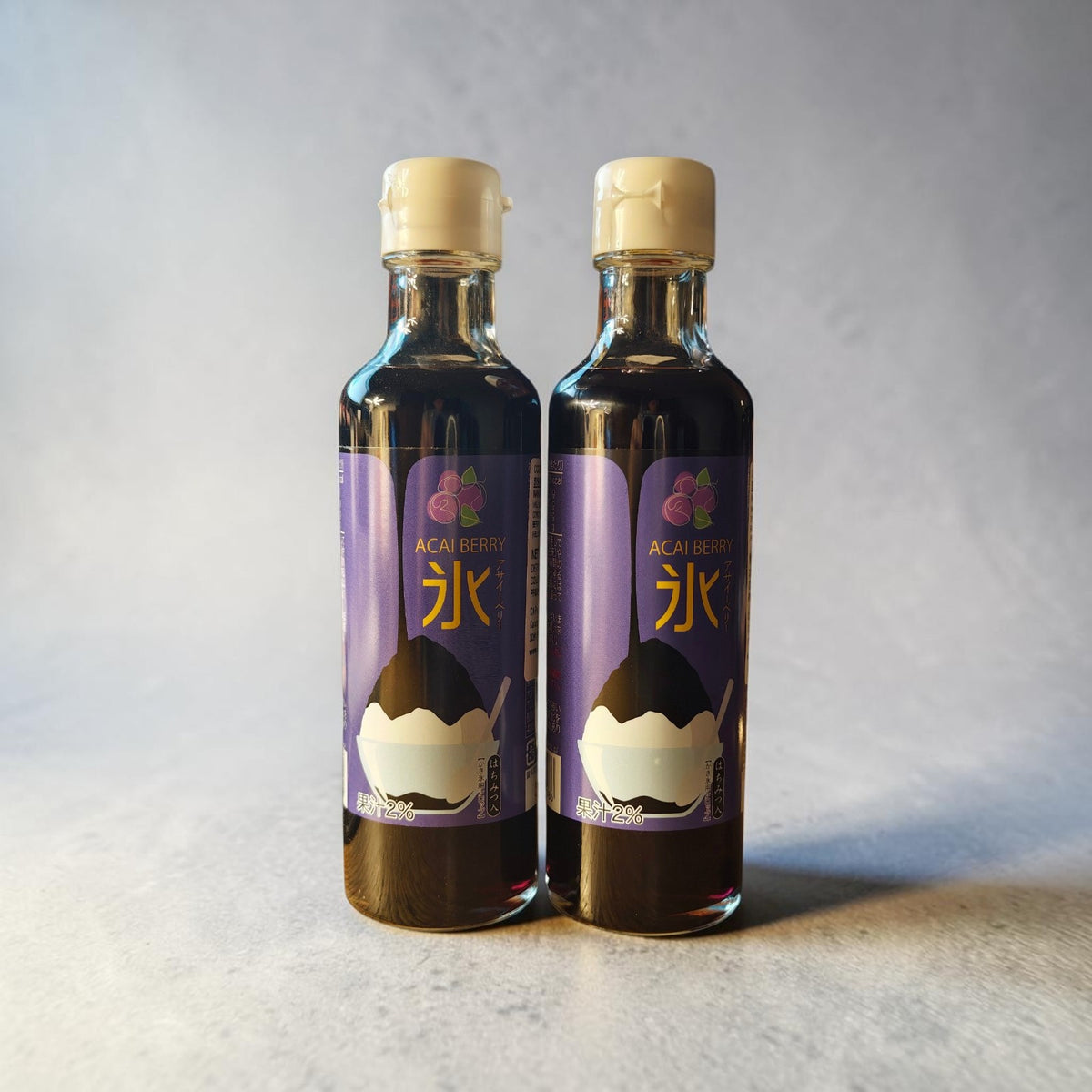 Nakamura Shoten Japanese Kakigori Shaved Ice Syrup - Acai Berry, 6.6 fl oz (200 ml)