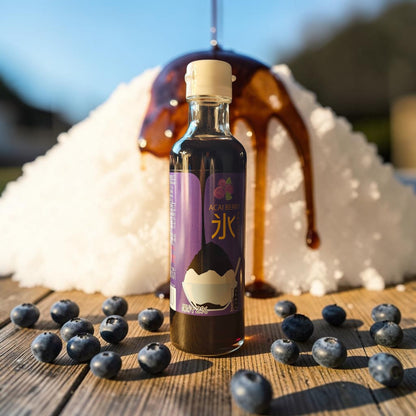 Nakamura Shoten Japanese Kakigori Shaved Ice Syrup - Acai Berry, 6.6 fl oz (200 ml)
