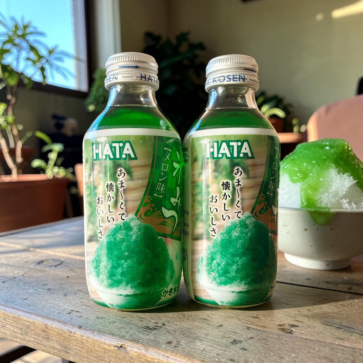 Hata Japanese Kakigori Shaved Ice Syrup - Melon, 6.3 fl oz