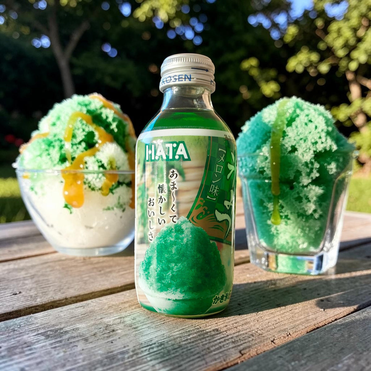 Hata Japanese Kakigori Shaved Ice Syrup - Melon, 6.3 fl oz