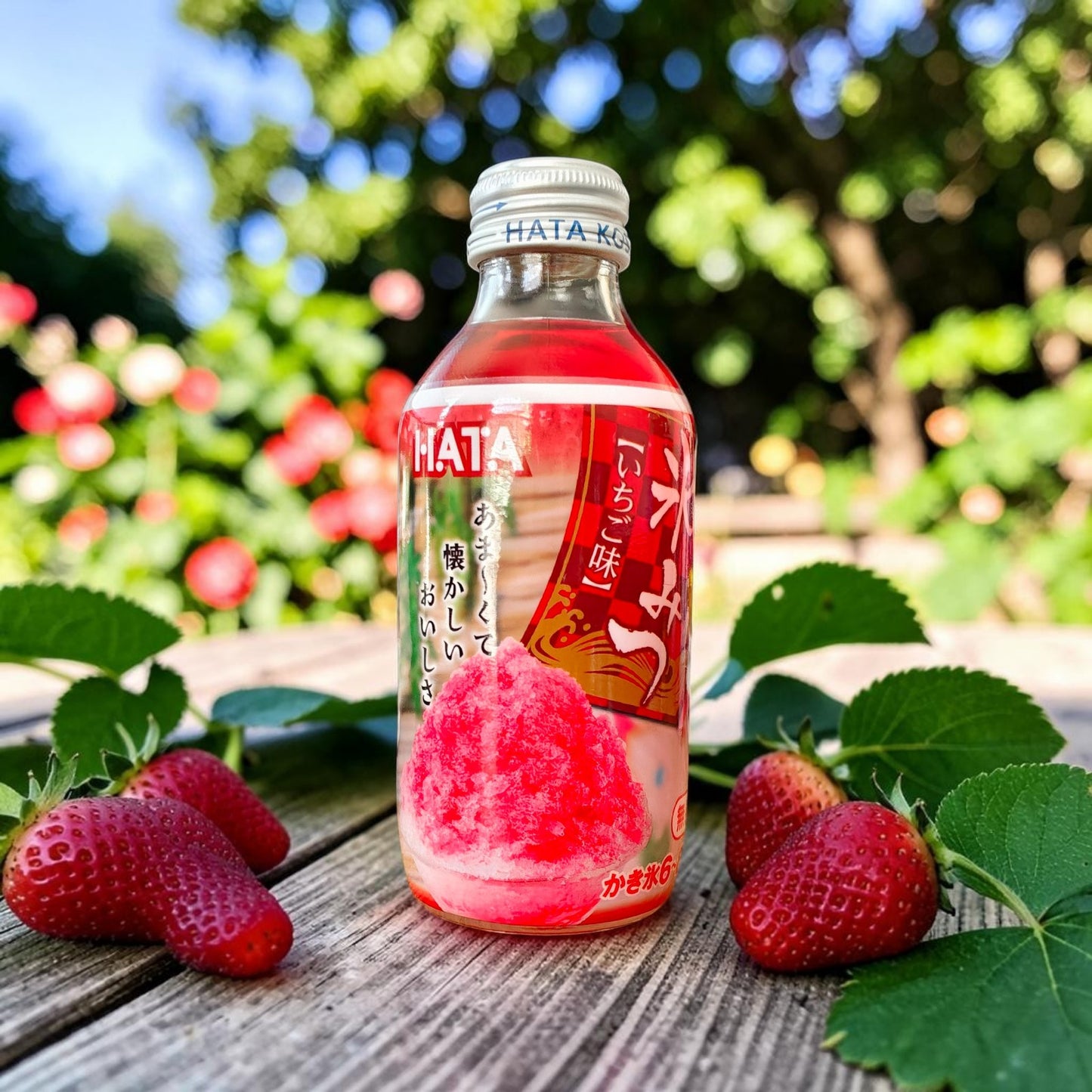 Hata Korimitsu Japanese Kakigori Shaved Ice Syrup - Strawberry, 180g