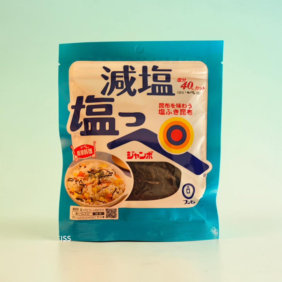 Bunsen Shioppe Jumbo (塩っぺ) Reduced-Salt Japanese Shio Kombu Seasoned Kelp 27g