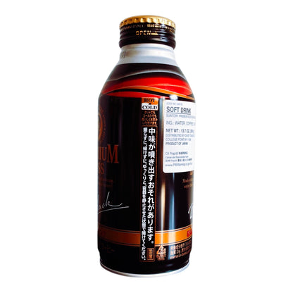 Suntory Premium Boss Black Coffee Unsweetened Japanese Ready to Drink Coffee 390g