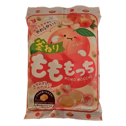 Seika Japanese Peach Peach Soft Candy - Momo Mocchi ( 1.1 oz, Pack of 3)