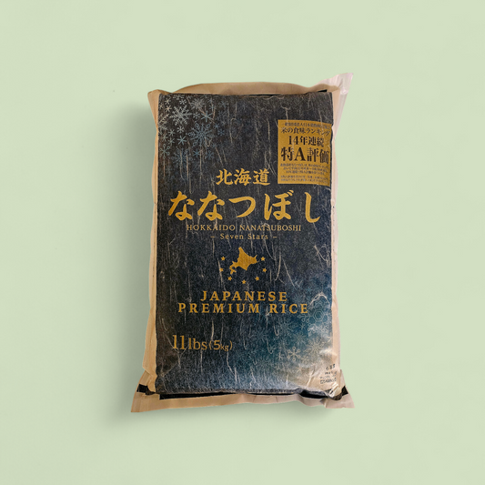 Japanese 100% Authentic Premium Sushi Rice-Hokkaido Nanatsuboshi Short-Grain 11 lb