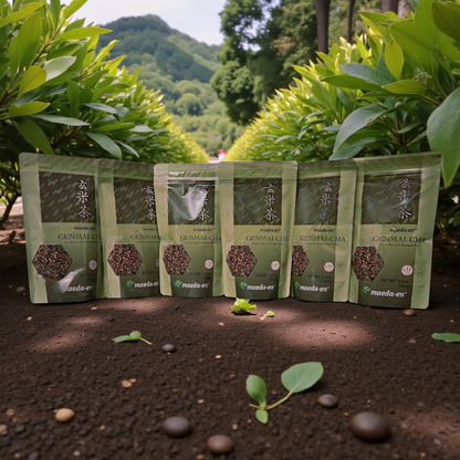 Japanese Maeda-en Genmai-Cha Roasted Rice Green Tea 150g x 6 Packs - Gluten Free