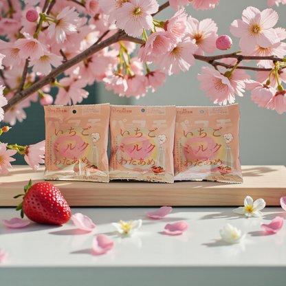 Tokoyo Cotton Candy Shop - Pafmo Strawberry Milk Cotton Candy 13g