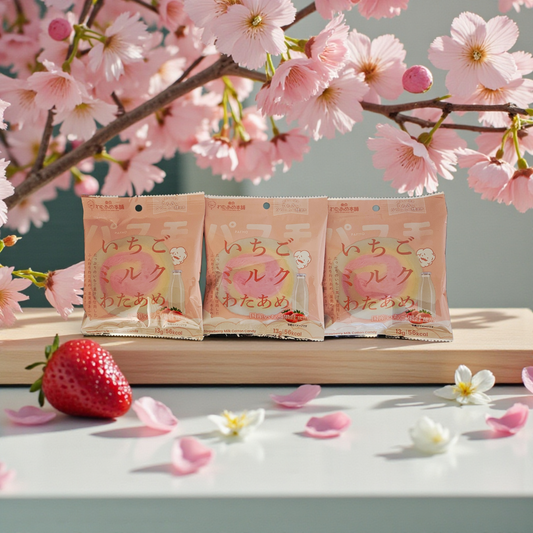 Tokoyo Cotton Candy Shop - Pafmo Strawberry Milk Cotton Candy 13g