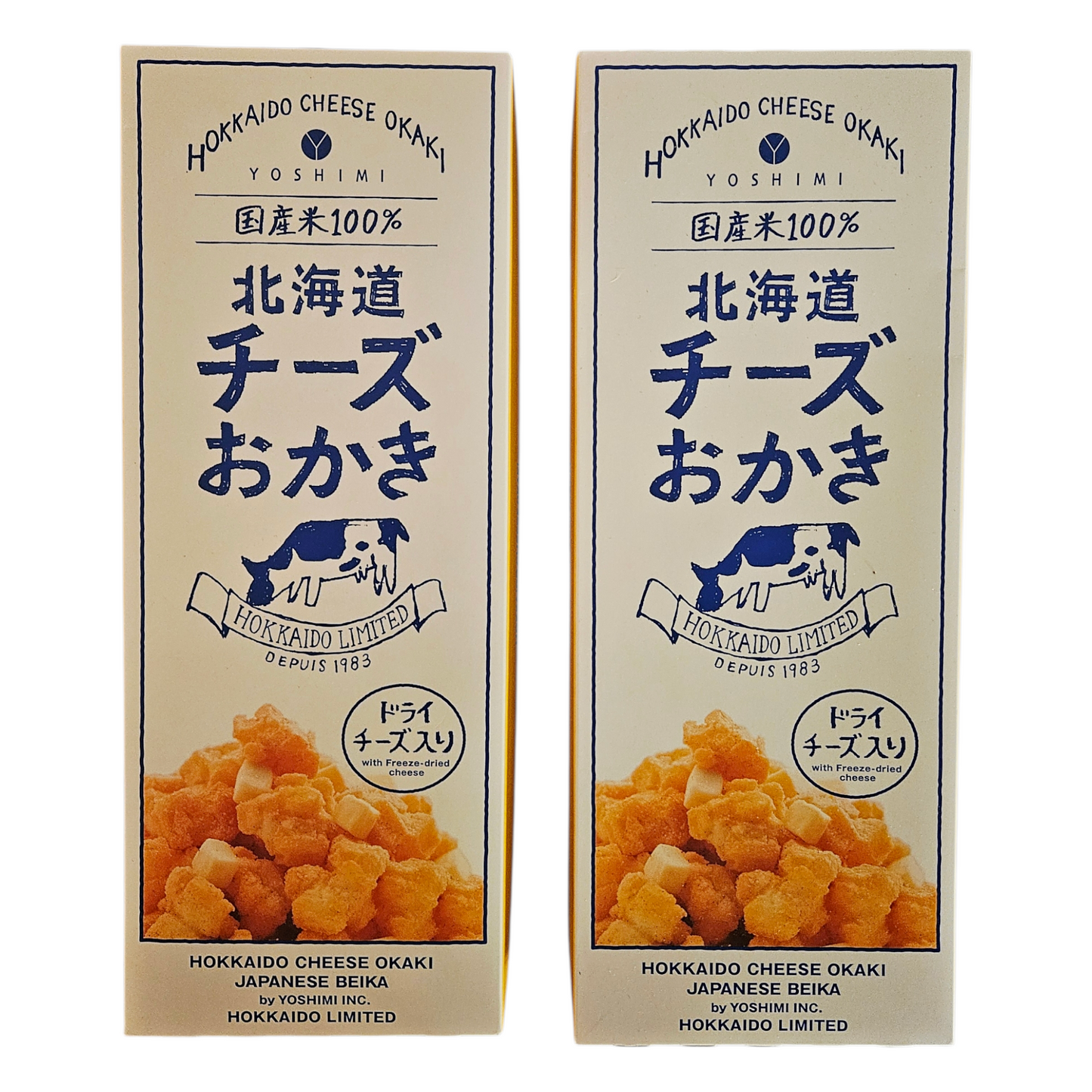 Yoshimi Hokkaido Japanese Cheese Rice Crackers 102G - Cheesy Okaki Snack