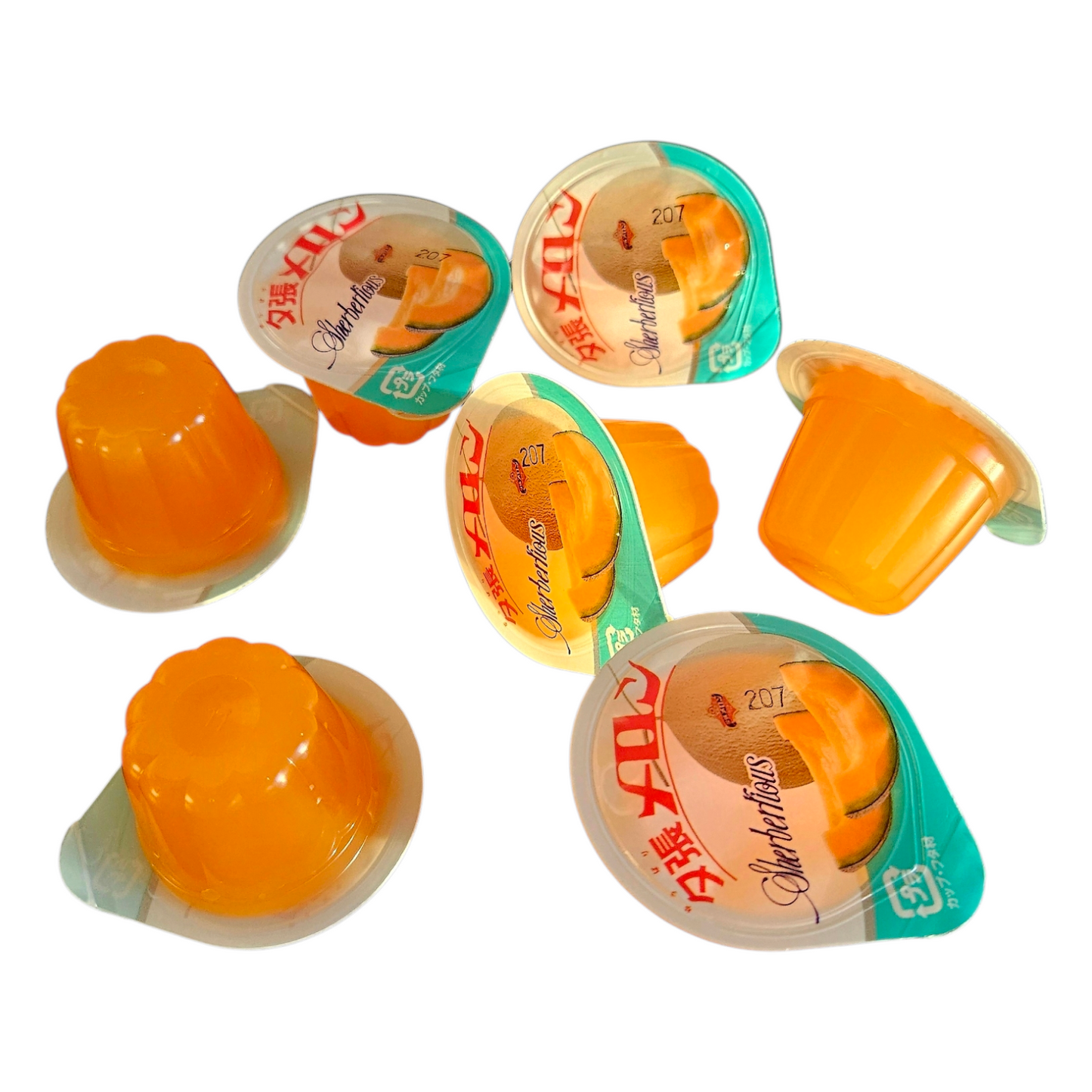 Hokushin Japanese Hokkaido Yubari Melon Bite-Sized Jelly 6pcs-126g
