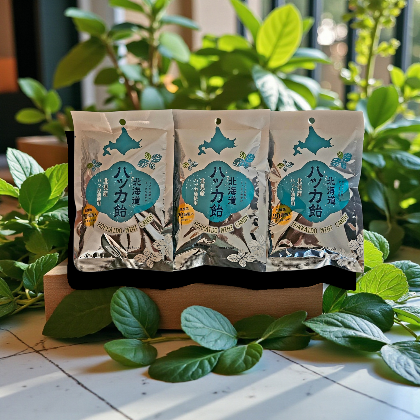 Japanese Premium Hokkaido Mint Candy, 3 Pack- 65g each pack, Limited Stock