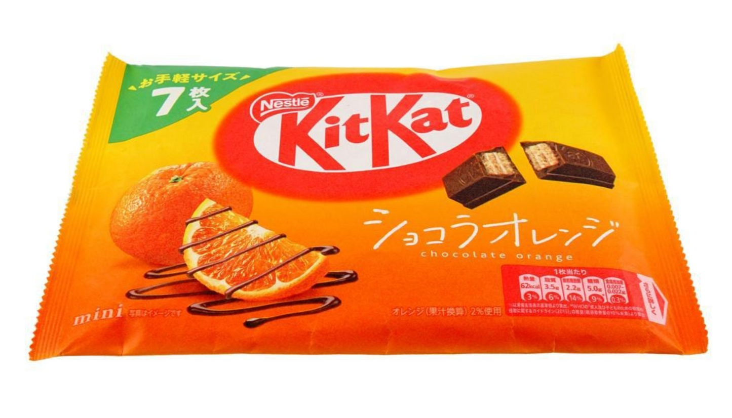 NESTLE Japanese KitKat Orange Chocolate Wafer 7pc - 81g