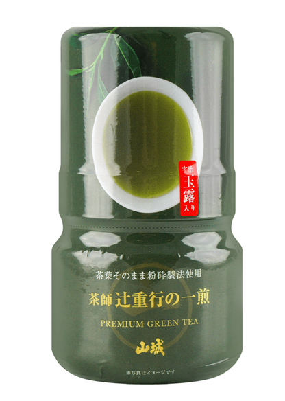 Yamashiro Premium Tea by tea master Shigeyuki Tsuji - chashinoissen Gyokuroiri Ryokucha 0.7oz