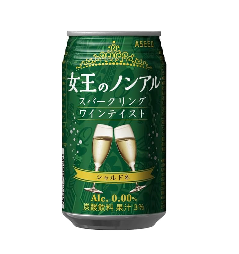 Aseed Japan - The Queen's Non-Alcoholic Sparkling Wine Chardonnay Taste 350ml