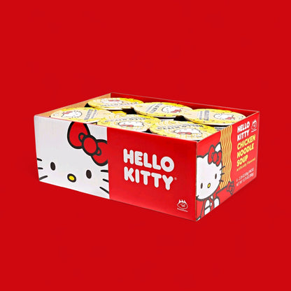 Hello Kitty Instant Chicken Ramen Noodle Soup , 6 Pack Vegan Chicken Flavor
