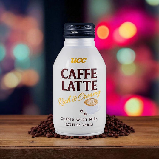 UCC Rich and Creamy Caffe Latte, Coffee with Milk, 8.79 Fl Oz