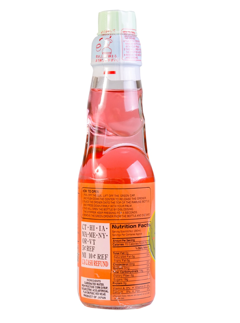 Japanese Watermelon Marble Ramune Soda 6.76 fl oz
