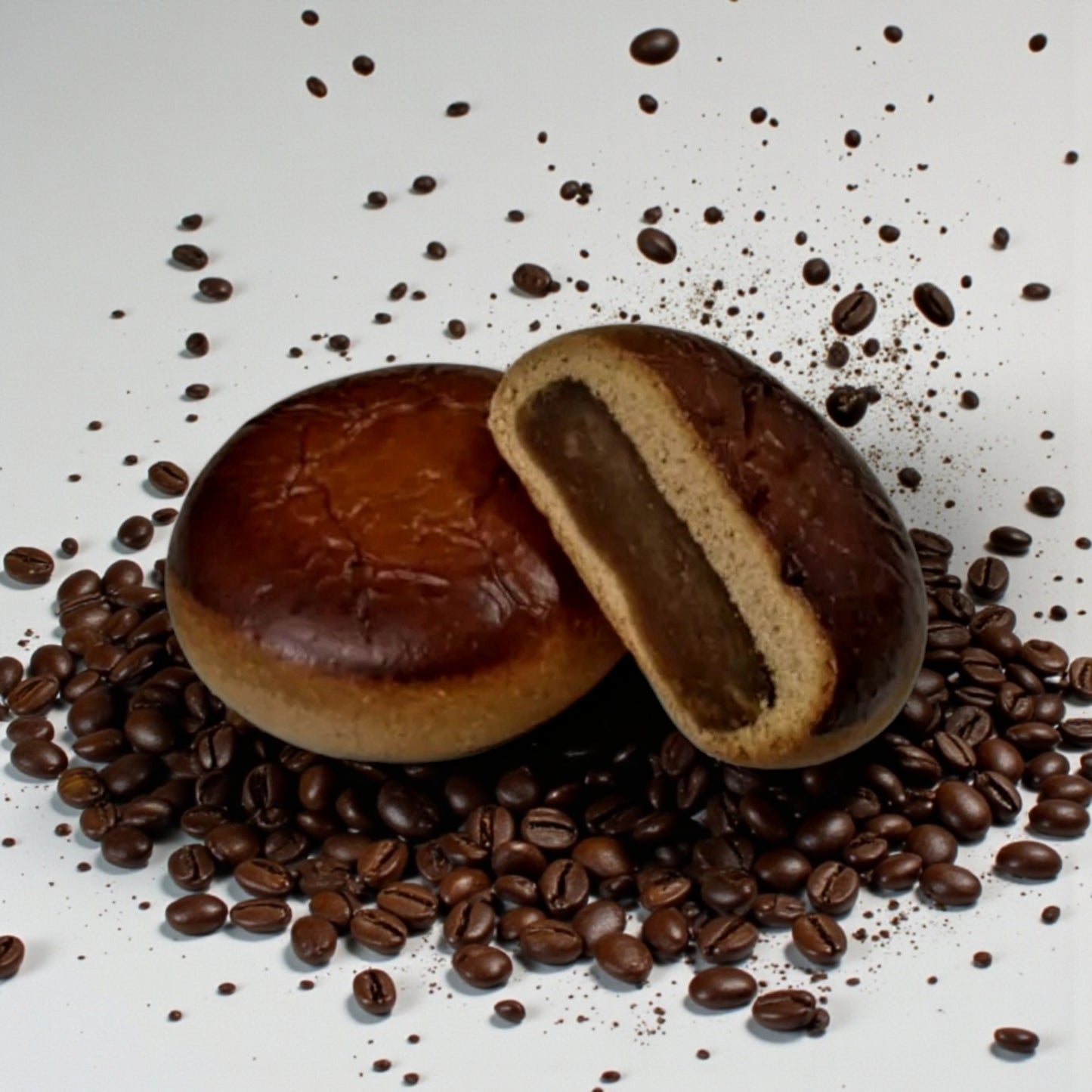Honma Tsukisamu Anpan Coffee Flavor, Sweet Red Bean Paste Pastry, 5 pieces( 5 x 65g)