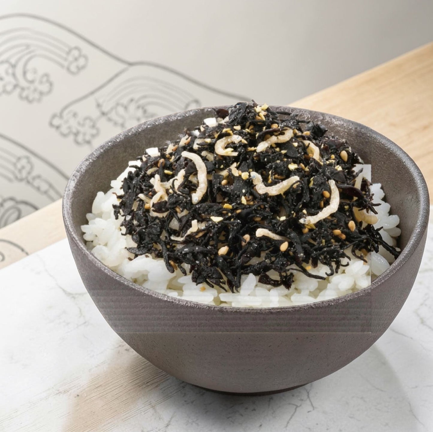 TANAKA SOFT FURIKAKE HIJIKI SEAWEED & CHIRIMEN(dried young sardines) 22G, JAPANESE RICE SEASONING