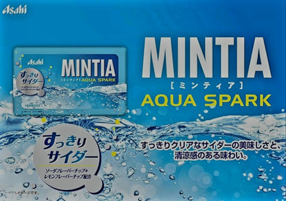 ASAHI Japanese Mintia Aqua Spark(Crushed Orange and Soda Flavor) Mint 50 Tablets 7g