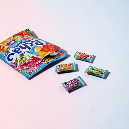 UHA Mikakuto Japan Puchao Chewy Candy Flavor Soda Fruit Mix 3.52 oz