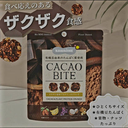 KAWÀINE Japan - Cacao Bite - Cacao & Plant Protein Crunch 30g