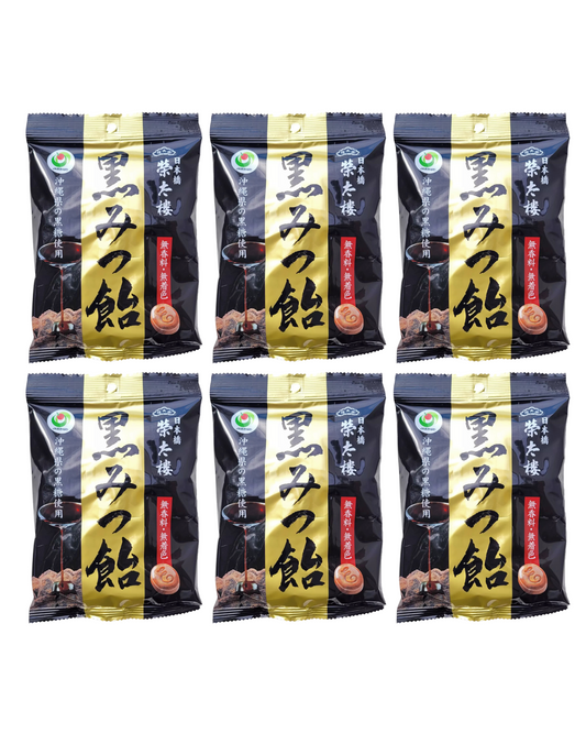 Eitaro | Japan | Kuro Mitsu Ame Candy - 3.8 oz (108g) x 6 Packs