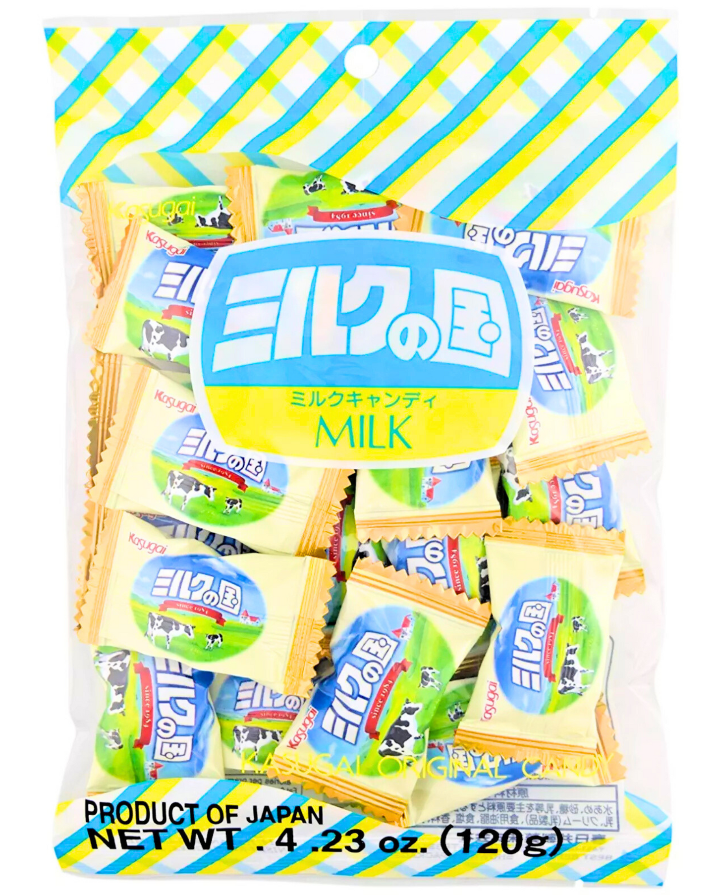 Kasugai Milk No Kuni Candy 4.23Oz (12 Packs) - Japan