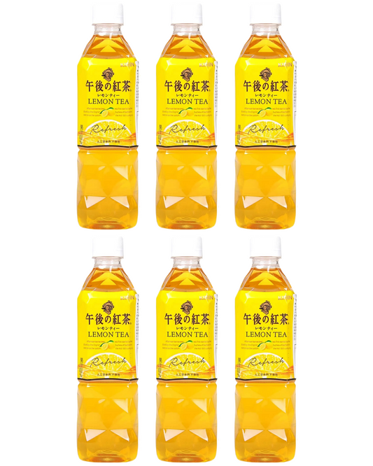 Kirin Afternoon Tea Lemon Tea 16.9 fl.oz (500ml) PET bottle (Pack of 6) - Product of Japan