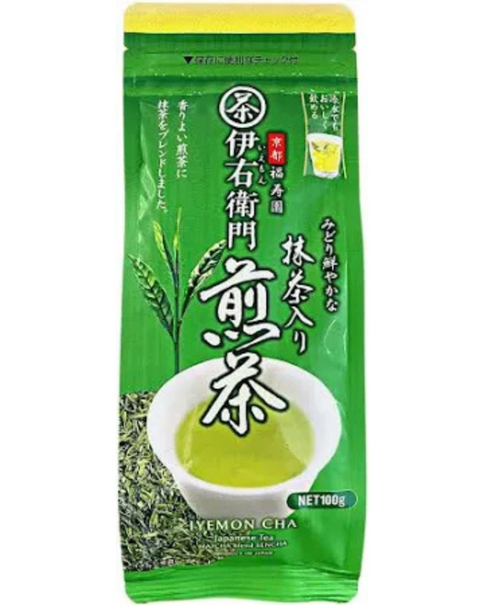 Premium Japanese IYEMON Sencha Loose Kyoto Matcha Green Tea(100g) Made in Japan