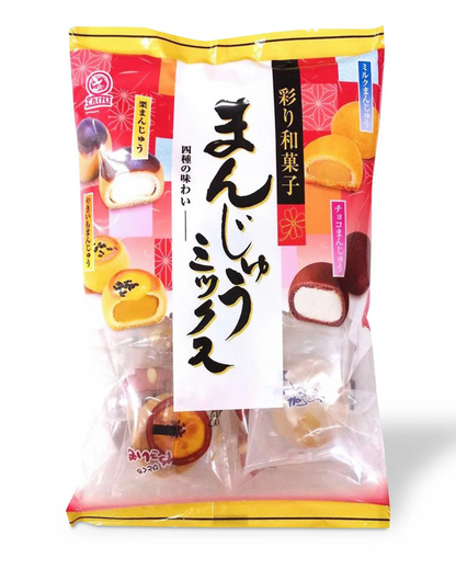 TENKEI JAPANESE MANJU ASSORTED MIX (Kuri,Chocolate,Milk & Imo Manju) 6.3oz