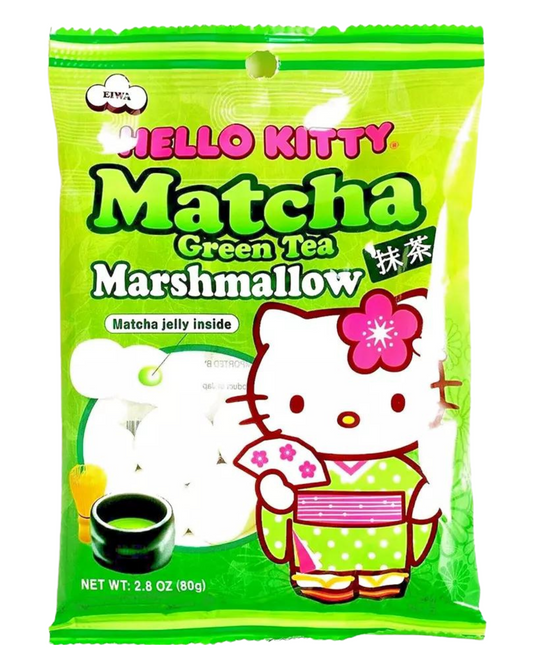 Hello Kitty Matcha Green Tea Marshmallow Matcha Jelly inside 2.8oz